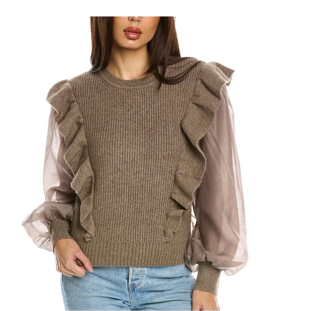 Design History Mixed-Media Crew Sweater NWT Woman’s size Medium